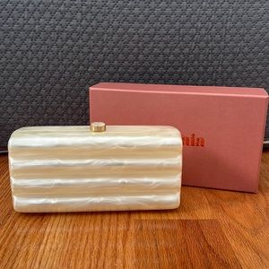 Cult Gaia Enid clutch Ivory